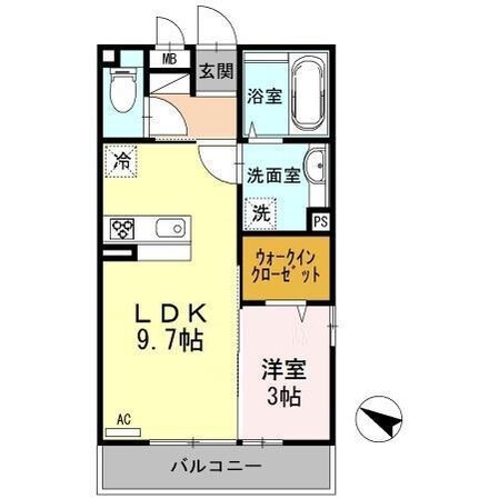 D-room魚津イーストの物件間取画像